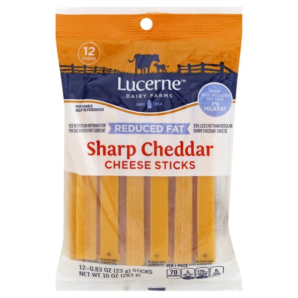 Lucerne Cheese Sticks, Sharp Cheddar, Reduced Fat from Safeway Instacart