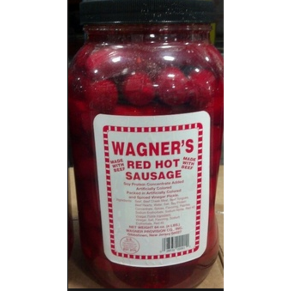 Wagner's - Red Hot Beef Sausage- 1 Gal