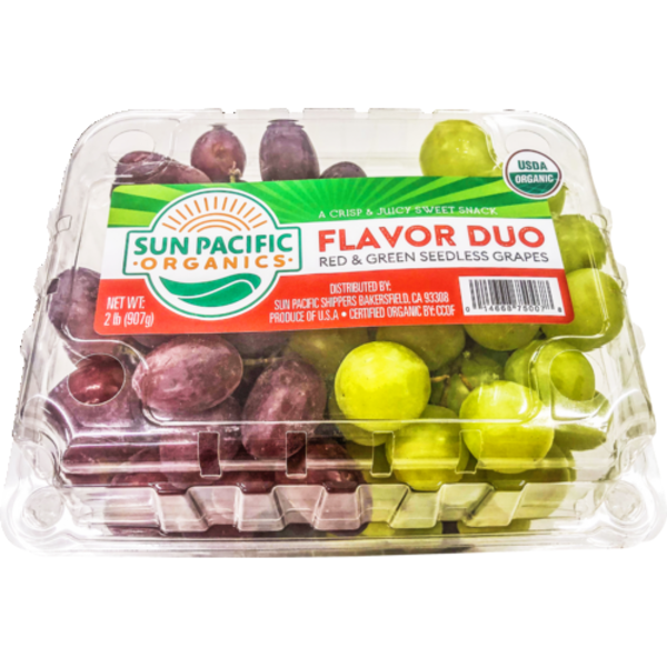 Organic Red & Green Seedless Grapes