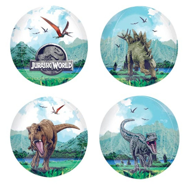 Mayflower INFLATED Orbz 16" Jurassic World Foil Balloon