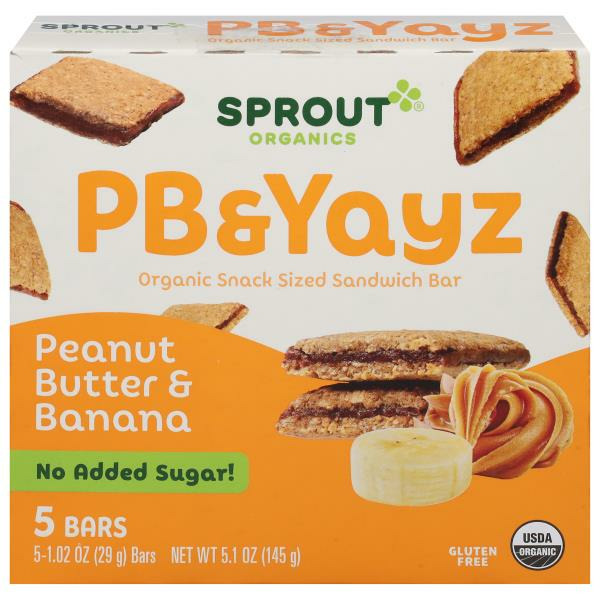 Publix Sprout Organics Sandwich Bar, Organic, Peanut Butter & Banana