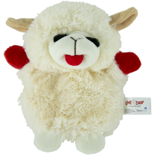 Play On Mini Lamb Chop Crinkle Dog Toy
