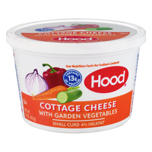Hood Small Curd Cottage Cheese With Garden Vegetables 16 Oz From