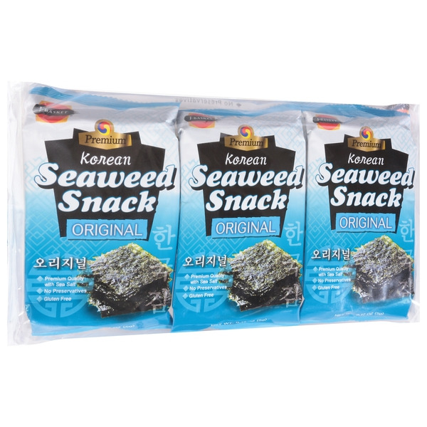 J-Basket Seaweed Snack, Korean, Original Same-Day Delivery or