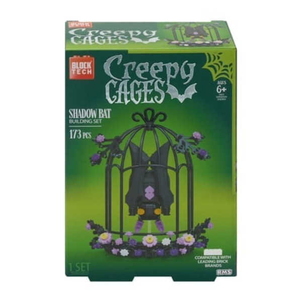 Block Tech Creepy Cages Shadow Bat 173 Piece Building Set