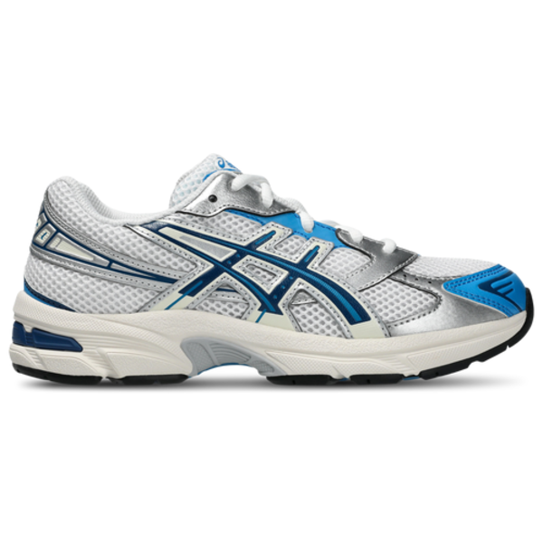 Asics Big Kids' GEL-1130 Casual Shoes, Size 5 - White/Twilight Blue