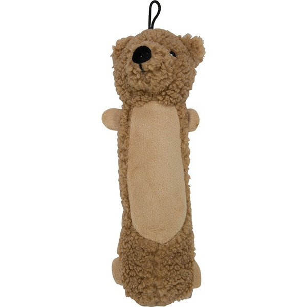 Play On Teddy Bear With Squeaker Plush Dog Toy, Small
