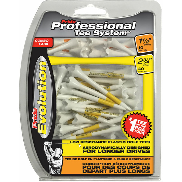Pride Sports Professional Tee System Evolution Plastic Golf Tees