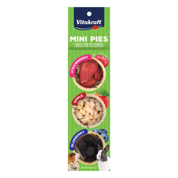Vitakraft Strawberry, Apple & Blueberry Mini Pies for Pets