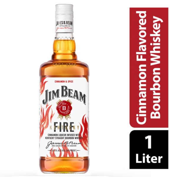 Jim Beam Kentucky Fire Bourbon Whiskey Same-Day Delivery or Pickup