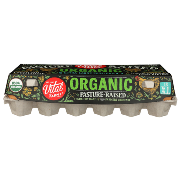 Vital Farms Organic Pasture Raised Extra Large Grade A Eggs