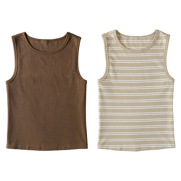 Serra XL Brown/Beige Tank Top Same-Day Delivery or Pickup | ALDI