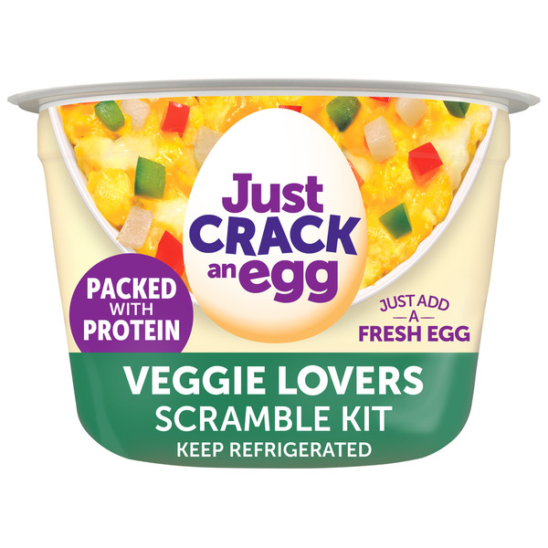 Just Crack an Egg Veggie Scramble Breakfast Bowl Kit with Cheddar