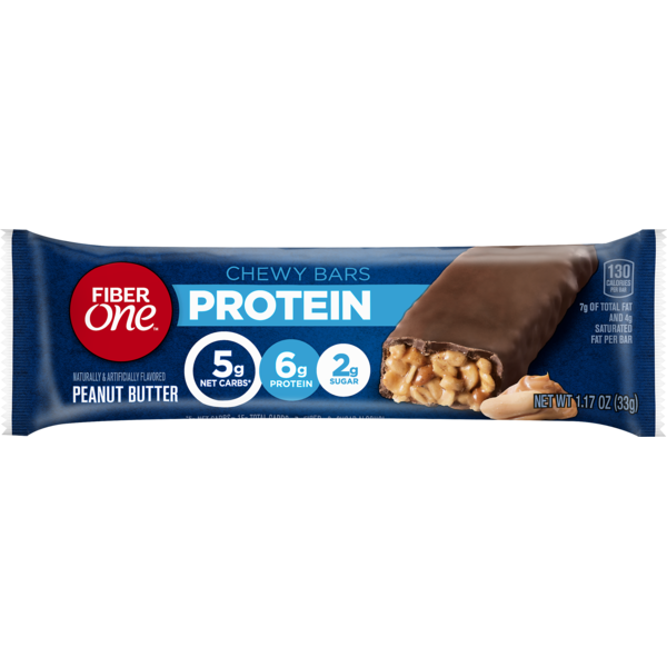 Fiber One ™ Peanut Butter Protein Chewy Bars (1.17 oz) Instacart
