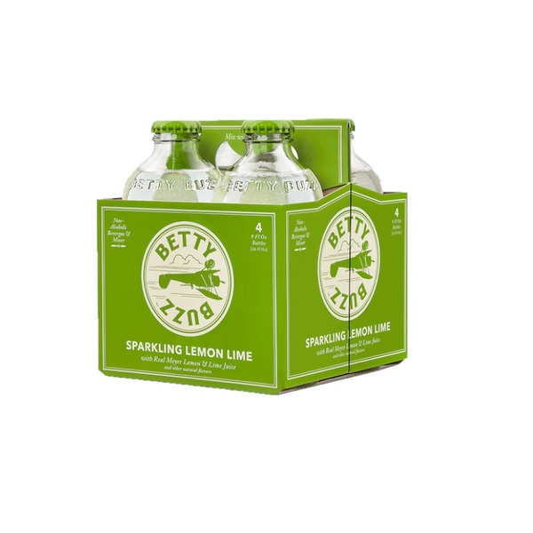 Betty Buzz Sparkling Lemon Lime 4 Count Same-Day Delivery