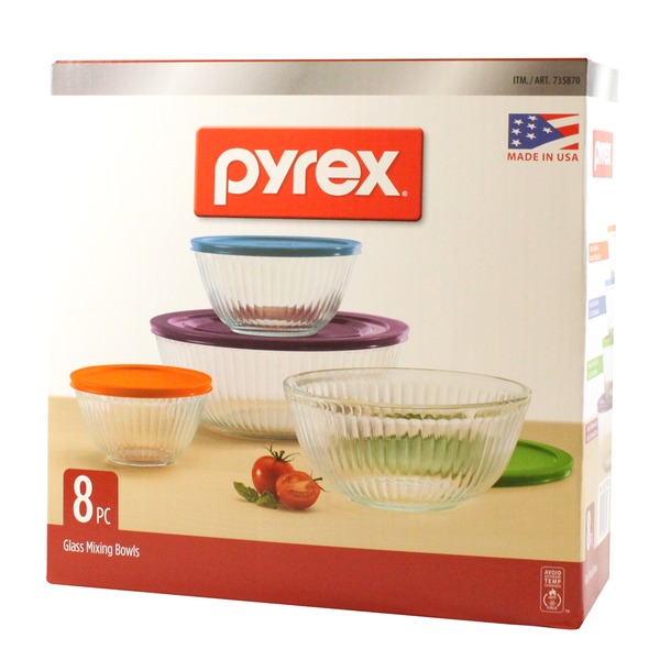 Pyrex 8 Pc Mixing Bowl Set from Costco - Instacart Pyrex 8 Pc Mixing Bowl Set from Costco - Instacart
