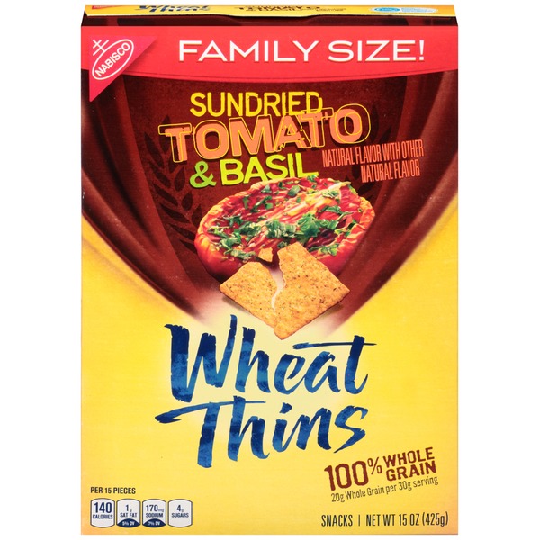 Wheat Thins Sundried Tomato & Basil Family Size Crackers from Safeway