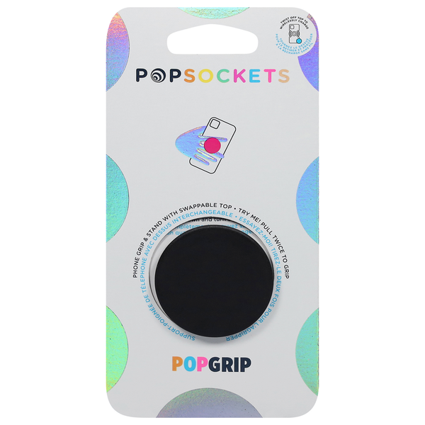 PopSockets PopGrip, Black - 1 ea