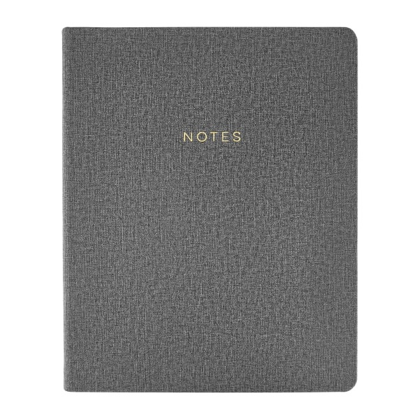 Eccolo 265 Pages College Rule Flexi Journal, 8 x 10 in - Textured Gray