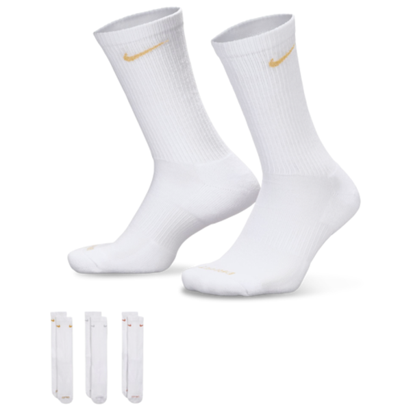 Nike Youth Everyday Plush Cush Crew Socks, S - White/White