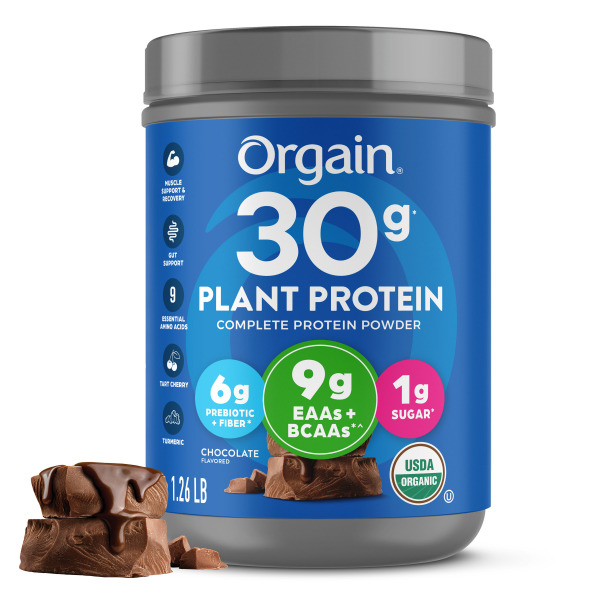 Orgain Organic Vegan 30g High Protein Powder, Plant Based - Chocolate