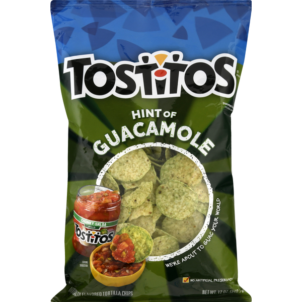 Tostitos Touch of Guacamole Tortilla Chips (12 oz) Instacart