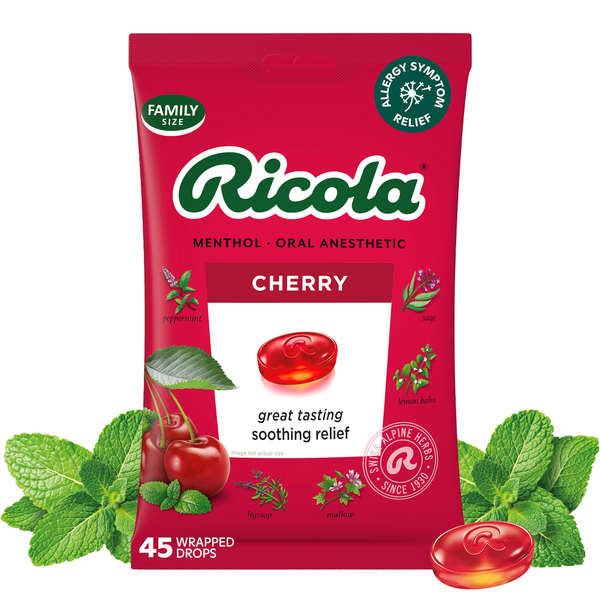 Ricola Cherry Throat Drops - 45 count Same-Day Delivery or Pickup