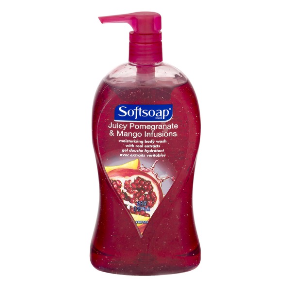 Softsoap Moisturizing Body Wash Juicy Pomegranate & Mango Infusions (32
