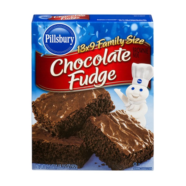 Pillsbury Brownie Mix Chocolate Fudge Family Size from HEB Instacart