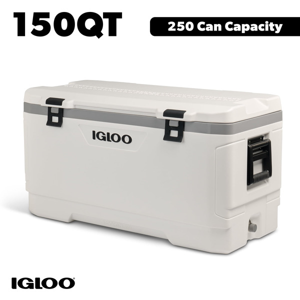 Walmart Igloo 150 Qt Marine Ice Chest Cooler - White Same-Day Delivery ...
