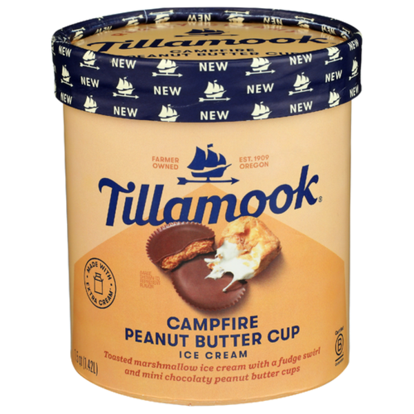 Tillamook Campfire Peanut Butter Cup Ice Cream