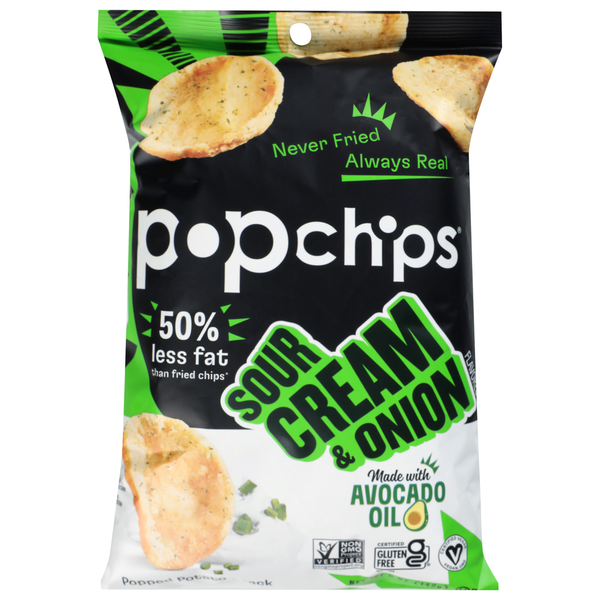 popchips Popped Chip Snack Sour Cream & Onion
