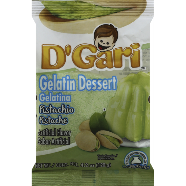 D'Gari Gelatin Dessert, Pistachio