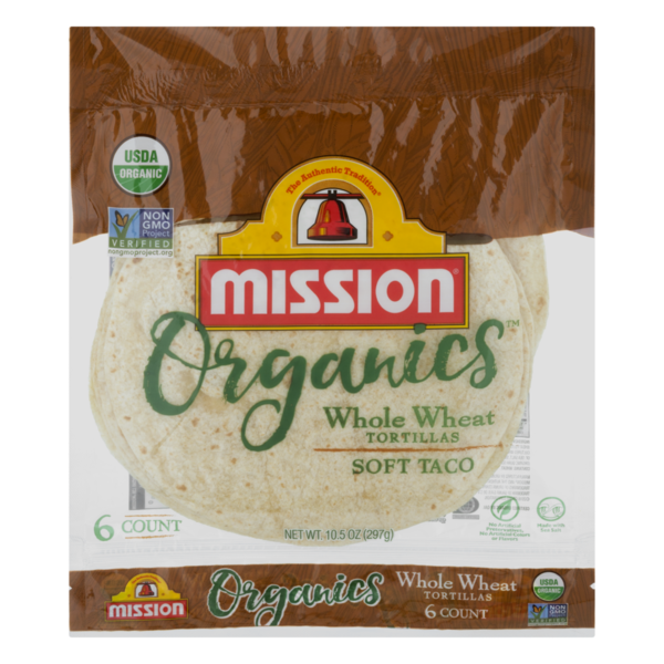 Mission Organics Soft Taco Whole Wheat Tortillas (10.5 oz) from Safeway
