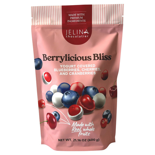 Jelina Chocolatier Berrylicious Bliss Yogurt Covered Berries, 21.16 oz