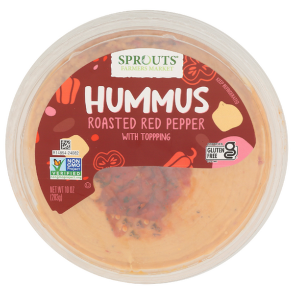 Sprouts Roasted Red Pepper Hummus With Toppings Same-Day Delivery