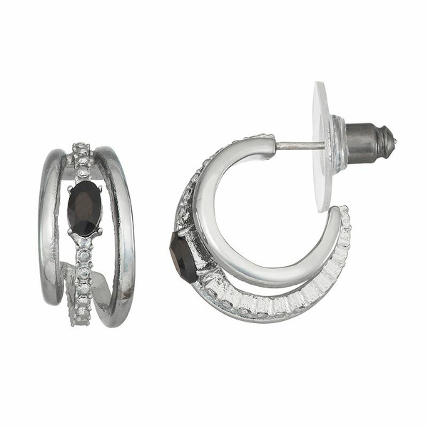 Simply Vera Vera Wang 3 Row Hoop Earrings