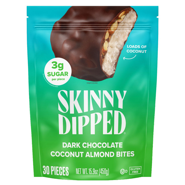 Skinny Dipped Dark Chocolate Coconut Almond Bites, 30-count