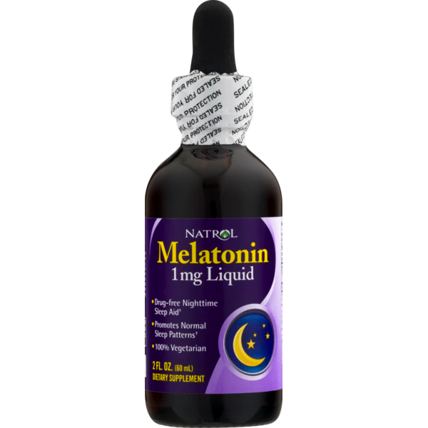 Natrol Melatonin 1 mg Liquid Dietary Supplement (2 fl oz) Instacart