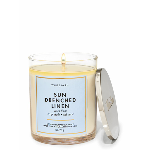 Sun Drenched Linen Single Wick Candle