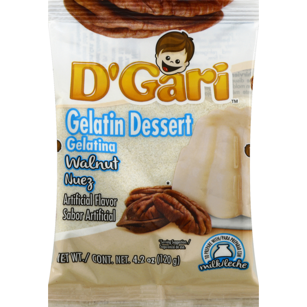 D'Gari Gelatin Dessert, Walnut
