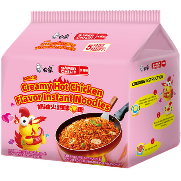 Baixiang H Super Chili Creamy Chicken Flavor Noodles