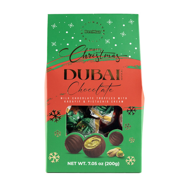 Beemax Merry Christmas Dubai Style Chocolate Same-Day Delivery or