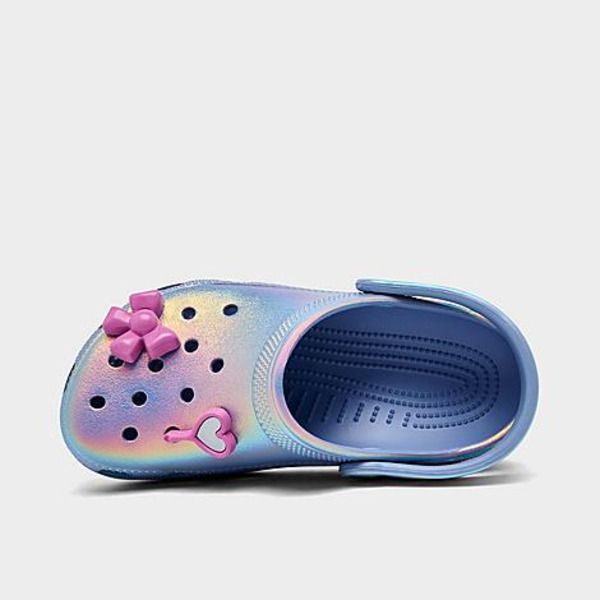 Crocs Girls' Little Kids' Sleepover Party Classic Clog Shoes, Size 13 - Blue Haze