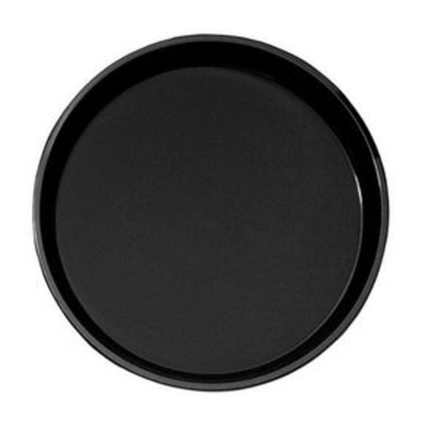 Cambro PT1400110 Non-Slip Polytread Tray round 14" diameter, black satin