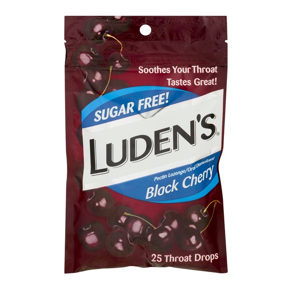 Luden's Throat Drops Black Cherry 25 CT (25 ct) from Mariano's