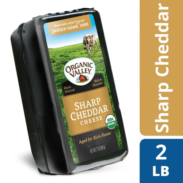 Organic Valley Organic Sharp Cheddar Cheese Block (2 lb) Instacart