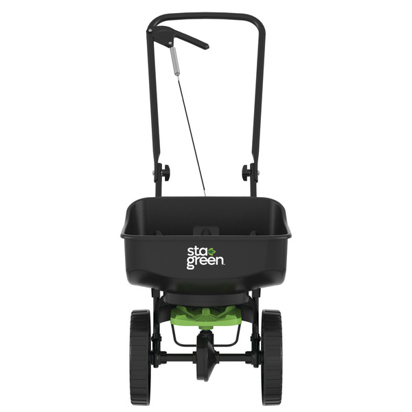 Sta-Green Precision Broadcast Spreader 20-lb Capacity Compatible with Ice Melt, Fertilizer, Seed