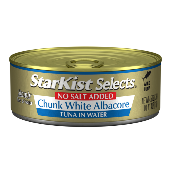 StarKist Selects No Salt Added Chunk White Albacore Tuna in Water Can