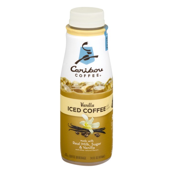 Caribou Coffee Iced Coffee Vanilla (14 fl oz) Instacart